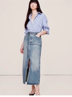 Banana Republic Midi Denim Skirt